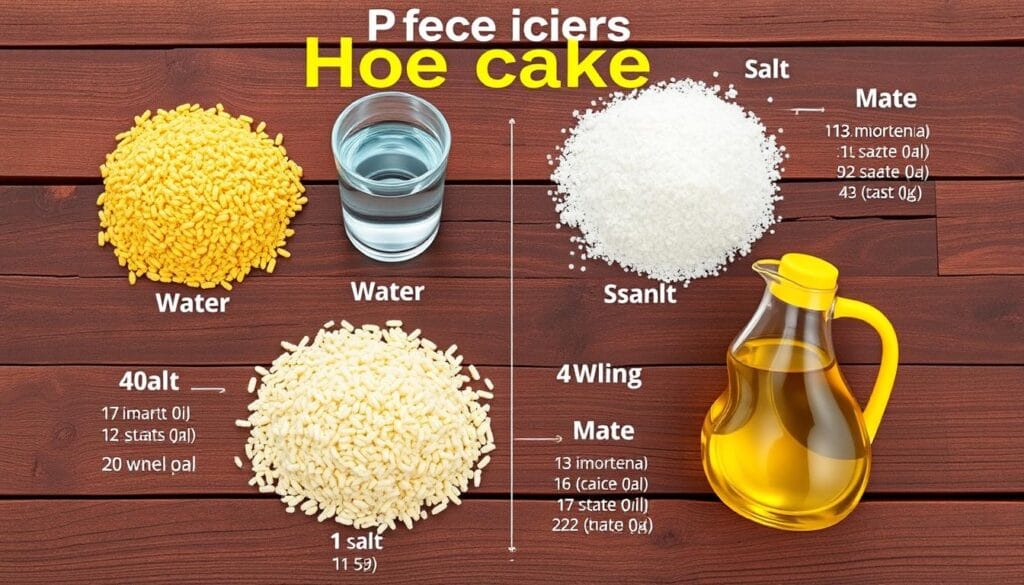 Nutritional breakdown of hoe cake ingredients