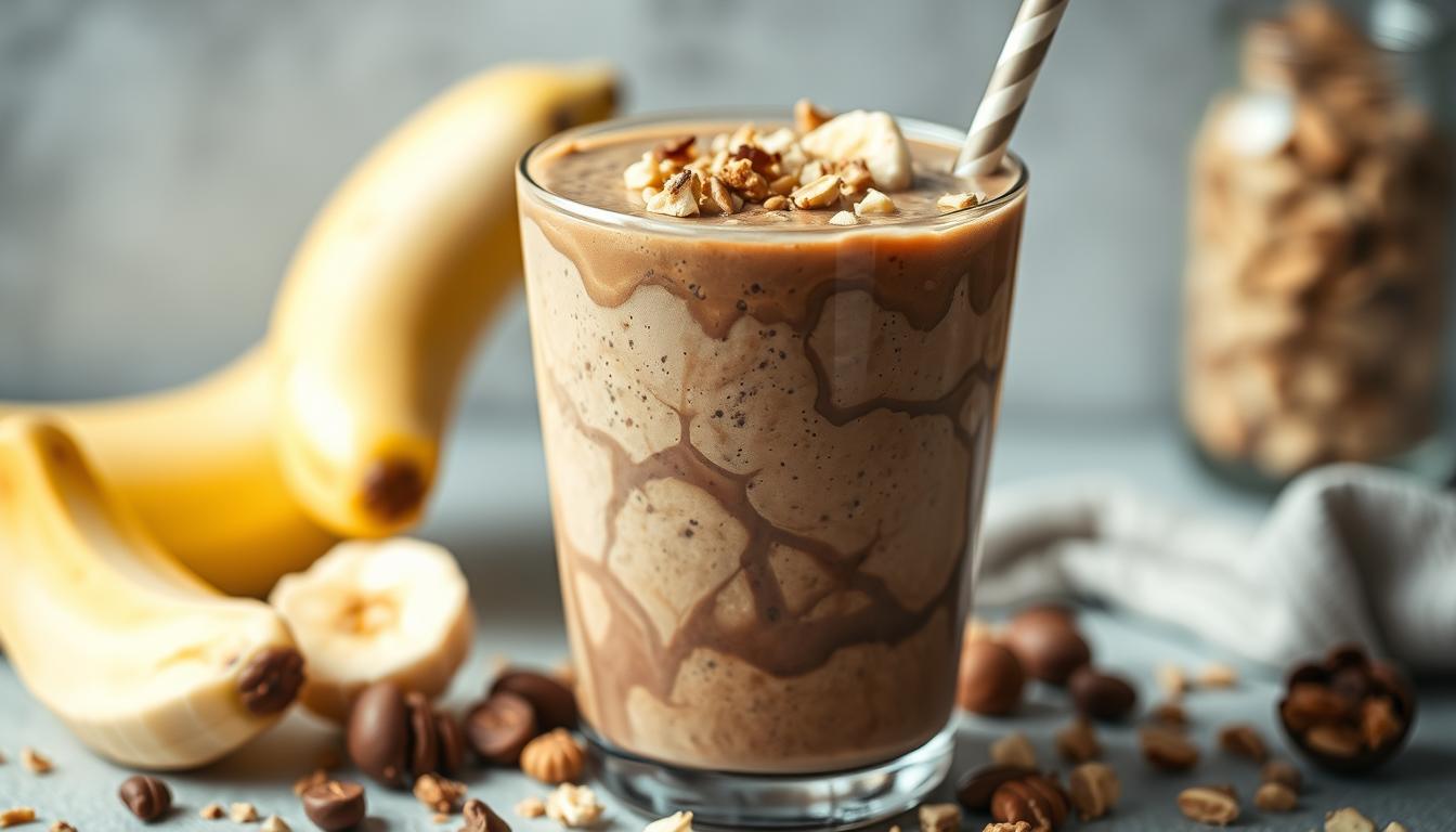Chocolate Banana Peanut Butter Protein Shake